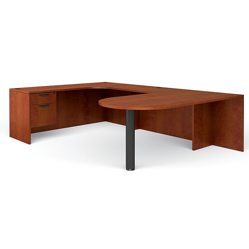 Offices to Go Superior Laminate Bundle 5, American Dark Cherry Laminate, 71" x 114" x 29.5" image 1