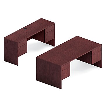 Global Genoa Desking Bundle 2, Dark Espresso (TDG2SL-DES)