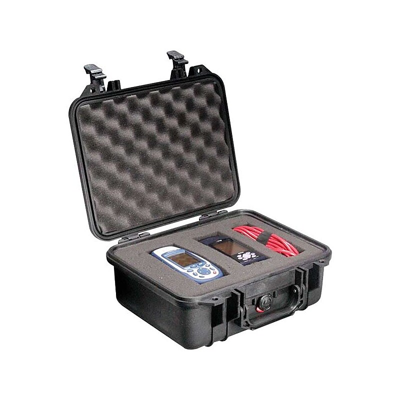 Pelican ™ Black Polypropylene Small Rugged Shipping Case with Foam (1400) image 1