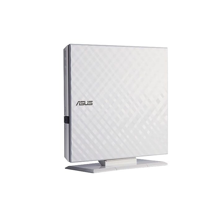 Asus External Portable DVD Reader, White | Staples