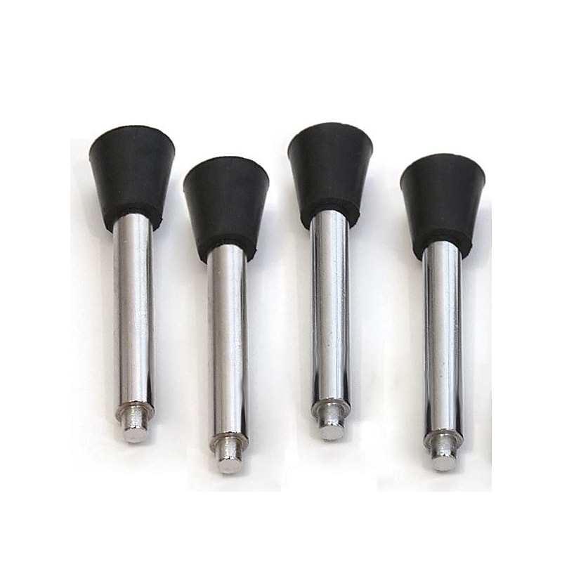 Nahanco Round Rack Topper Shelf Support, Black/Chrome, 4/Pack (SHP1) image 1