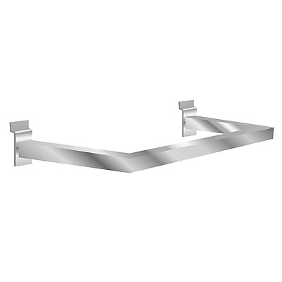NAHANCO EMABR81 Rectangular TubingU Hangrail Slatwall Black 