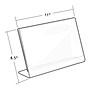Azar Sign Holders, 11" x 8.5", Horizontal, Clear Acrylic, 10/Pack (112715)~#|#~m000049845_sc7