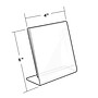 Azar Sign Holders, 4" x 6", Vertical, Clear Acrylic, 10/Pack (112726)~#|#~m000049849_sc7
