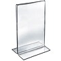 Azar Sign Holder, 8.5" x 14", Vertical, Table Top, Clear, Acrylic, 10/Pack (152706)~#|#~m000049859_sc7