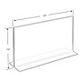 Azar Sign Holder, 17" x 11", Vertical, Clear Acrylic, 10/Pack (152709)~#|#~m000049864_sc7