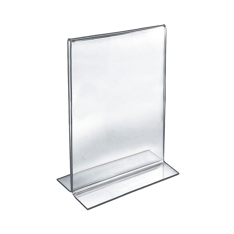 Azar Sign Holder, 11" x 14", Vertical, Clear Acrylic, 10/Pack (152710) image 1