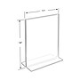 Azar Sign Holder, 11" x 14", Vertical, Clear Acrylic, 10/Pack (152710)~#|#~m000049866_sc7