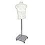 Azar Displays 60" Plastic Male Bust on Wheeled Plastic Base, White (900500-WHT)~#|#~m000049874_sc7