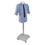 Azar Displays 60" Plastic Male Bust on Wheeled Plastic Base, White (900500-WHT)~#|#~m000049875_sc7