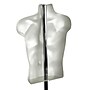 Azar Displays 60" Plastic Male Bust on Wheeled Plastic Base, White (900500-WHT)~#|#~m000049876_sc7