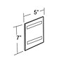 Azar Sign Holder, 5" x 7", Vertical, Wall Mounted, Clear Plastic, 10/Pack (122027)~#|#~m000049877_sc7