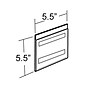Azar Sign Holder, 5.5" x 5.5", Vertical, Wall Mounted, Clear Plastic, 10/Pack (122029)~#|#~m000049883_sc7