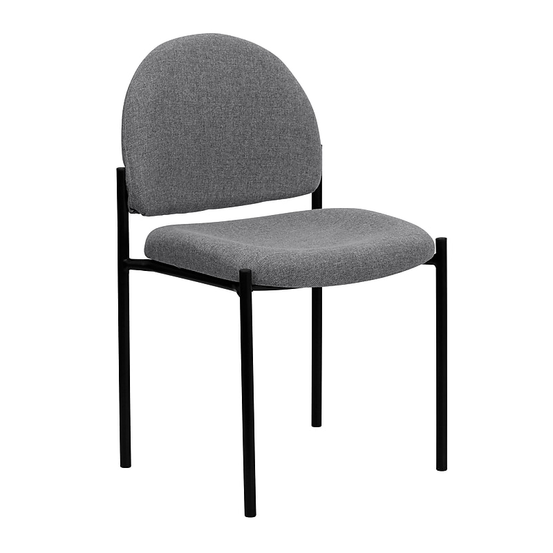 Flash Furniture Tania Fabric Reception Stacking Chair, Gray, 30/Pack (30BT5151GY) image 1