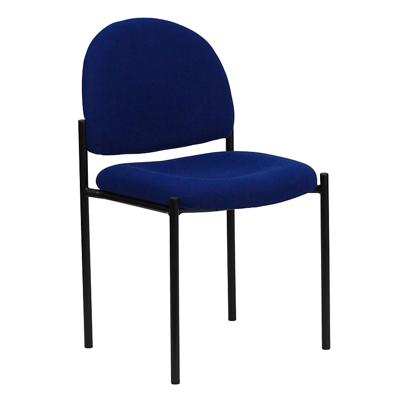 Flash Furniture Tania Fabric Reception Stacking Chair, Navy, 15/Pack (15BT5151NVY) image 1