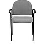 Flash Furniture Fabric Stackable Steel Side Chairs with Arms, Gray, 15/Pack (15BT5161GY)~#|#~m000050878_sc7