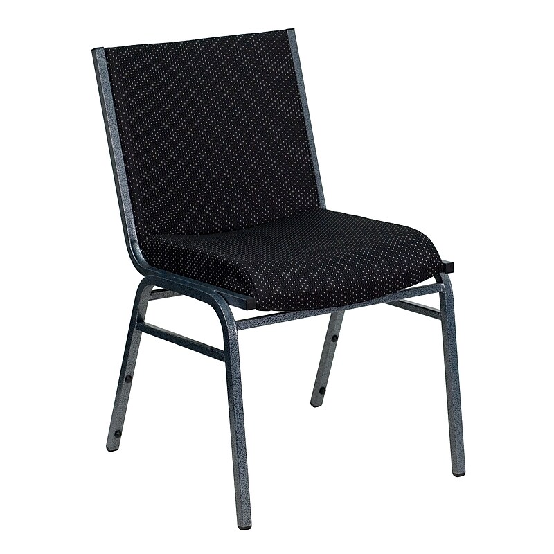 Flash Furniture HERCULES 3'' Thick Padded Stack Chairs, Black Patterned, 20/Pack image 1