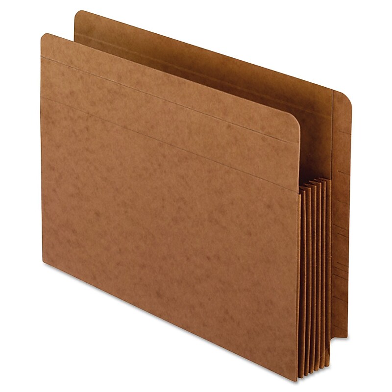 Pendaflex Reinforced File Pocket, 5 1/4" Expansion, Letter Size, Redrope, 10/Box (95363) image 1