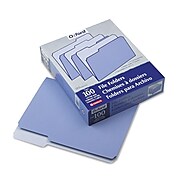 Esselte Top Tab File Folders, 1/3 Tab Cut, Lavender, LETTER-size Holds 8 1/2" x 11", 100/Bx
