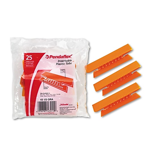 Orange Office Products SCM CHF1580 Details about   Hanging Folder Tabs And Inserts 2" 25 Pck BP 