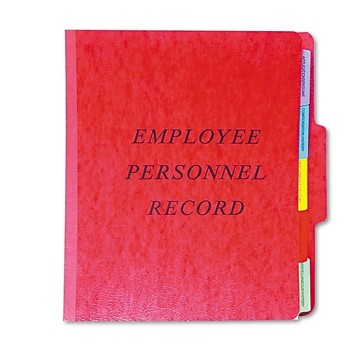 Pendaflex® Employee Personnel Folders, 1/3Cut Top Tab, 5 Dividers, Each (SER1ER) at Staples