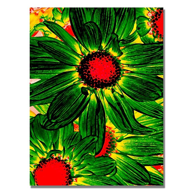 Trademark Fine Art Amy Vangsgard 'Pop Daisies XII' Canvas 24x32 Inches image 1