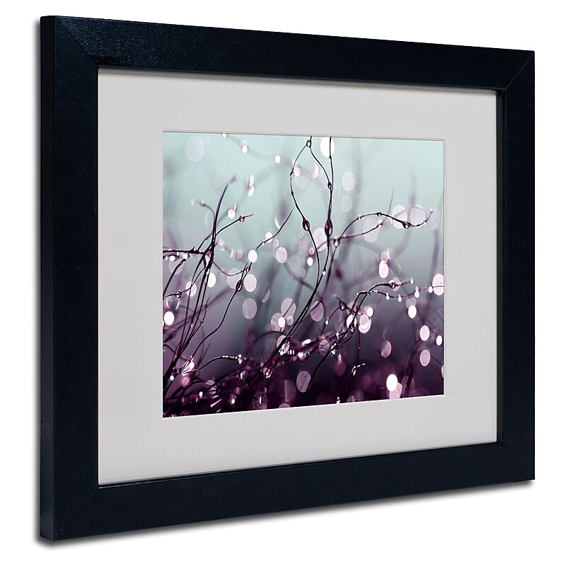 Trademark Fine Art Beata Czyzowska Young 'Somewhere Over the Rainbow' Matted Art Blk Frame 11x14 In image 1