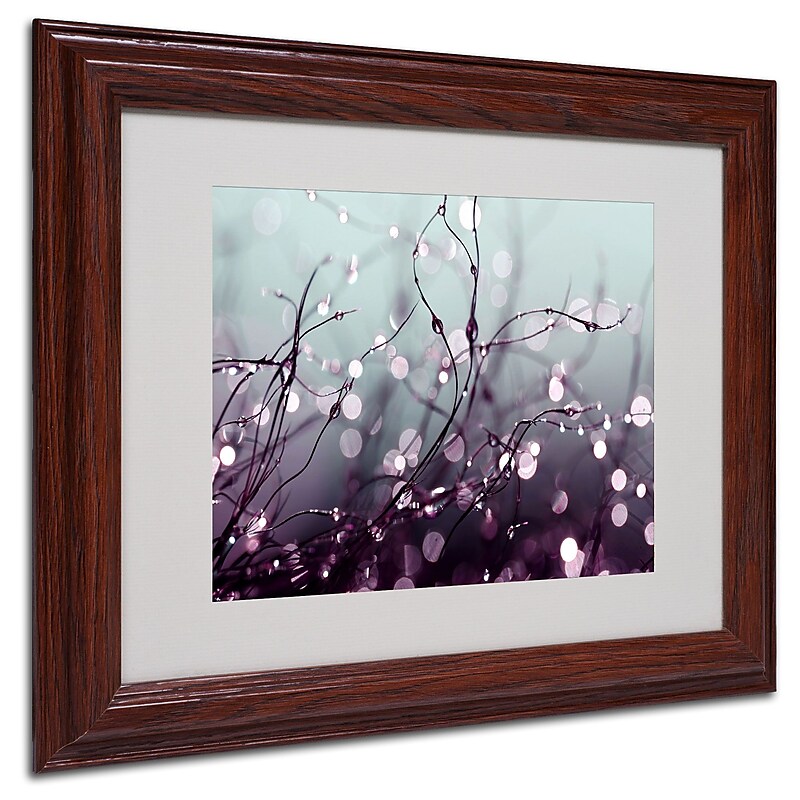 Beata Czyzowska Young 'Somewhere Over the Rainbow' Matted Framed Art - 11x14 Inches - Wood Frame image 1