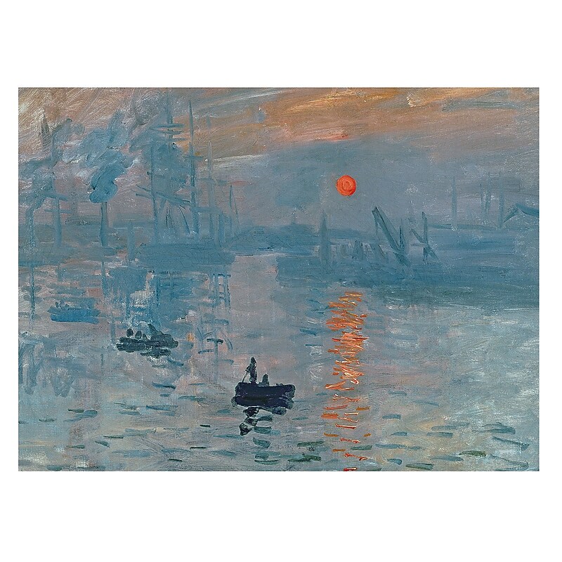 Trademark Fine Art Claude Monet 'Impression Sunrise' Canvas Art image 1