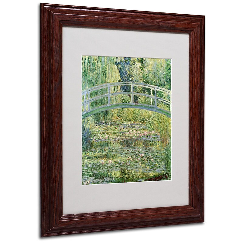 Claude Monet 'The Waterlily Pond-Pink Harmony 1899' M - 11x14 Inches - Wood Frame image 1