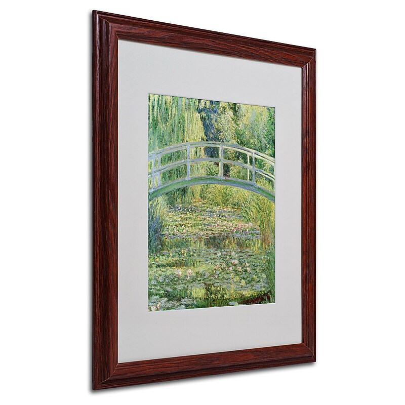 Claude Monet 'The Waterlily Pond-Pink Harmony 1899' Matte - 16x20 Inches - Wood Frame image 1