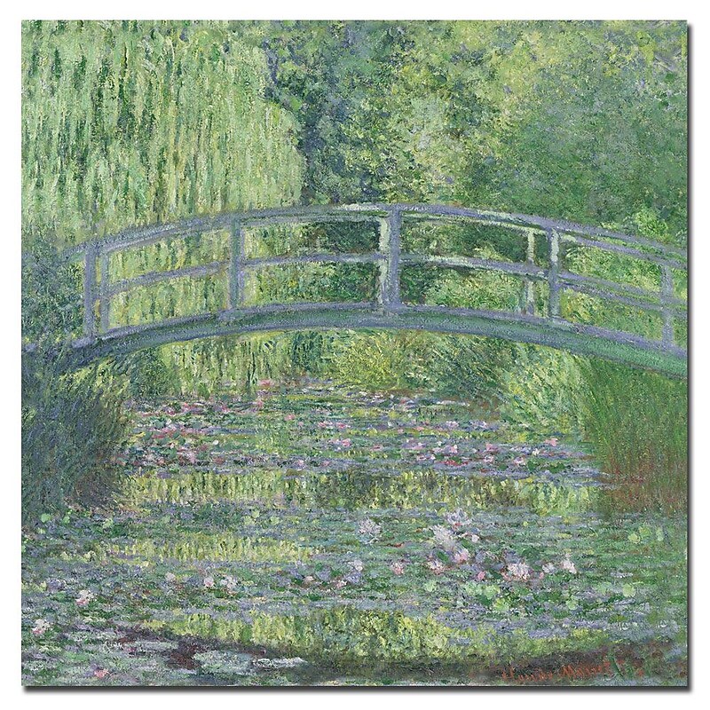 Trademark Fine Art Claude Monet 'The Waterylily Pond, 1899' Canvas Art image 1