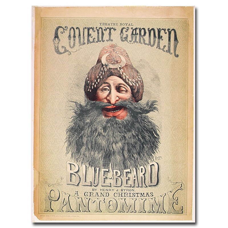 Trademark Fine Art Matthew Morgan 'Blue Beard 1860' Canvas Art image 1