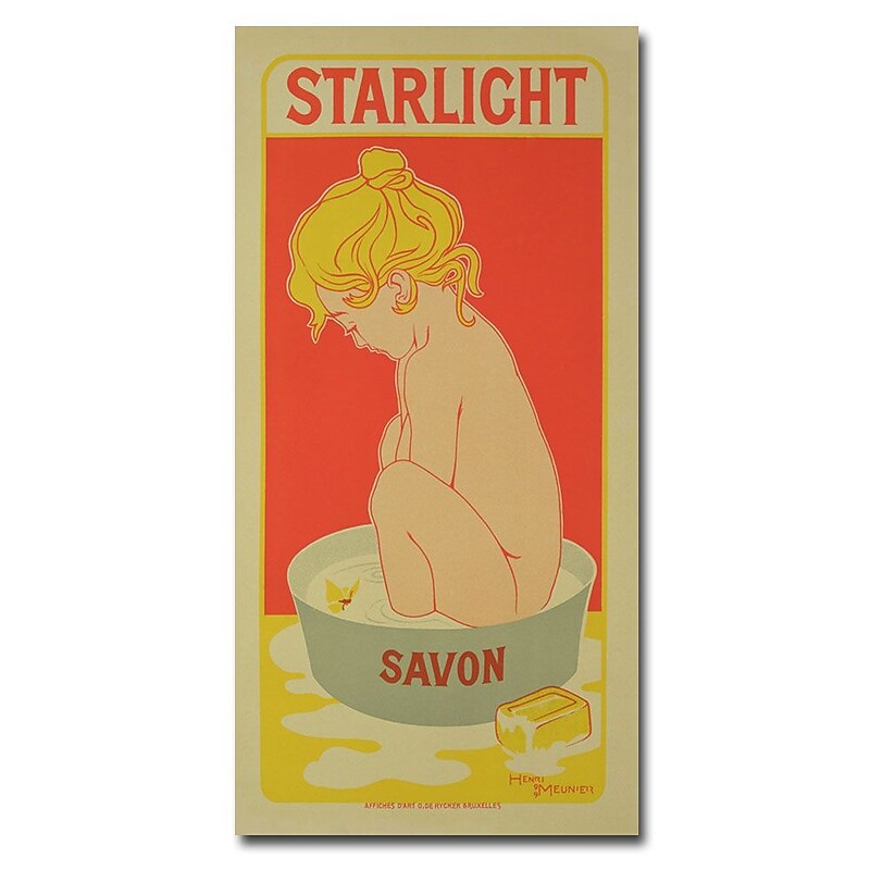 Trademark Fine Art Starlight Soap 1899' Canvas Art 12x24 Inches image 1