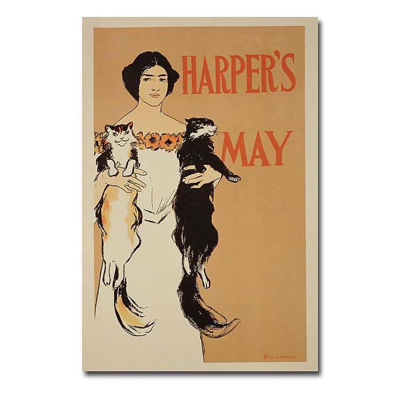 Trademark Fine Art Edward Penfield 'Harper's Magazine May 1897' Canvas image 1