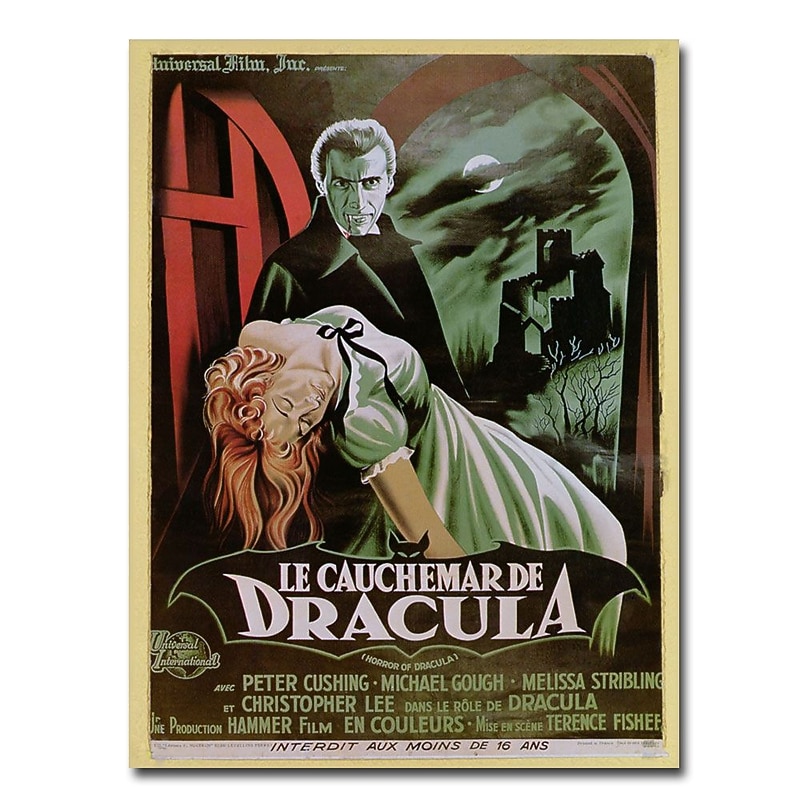 Trademark Fine Art 'The Horror of Dracula' Canvas Art image 1