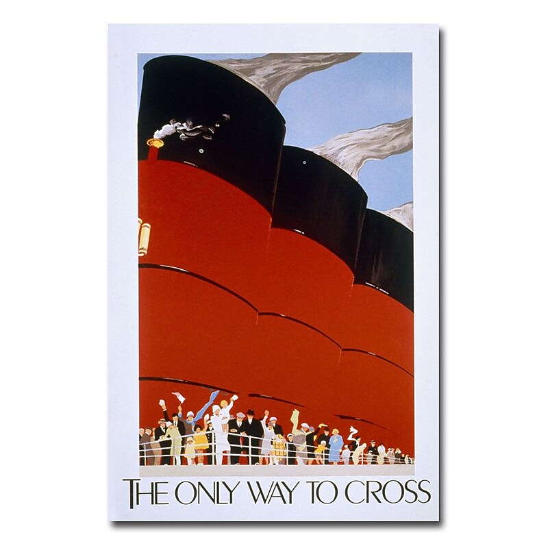 Trademark Fine Art 'RMS Queen Mary' Canvas Art 22x32 Inches image 1