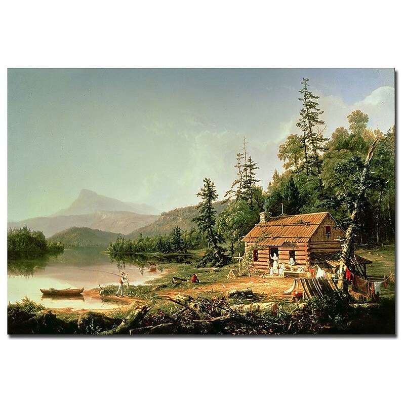 Trademark Fine Art Thomas Cole 'Home in the Woods 1847' Canvas Art image 1