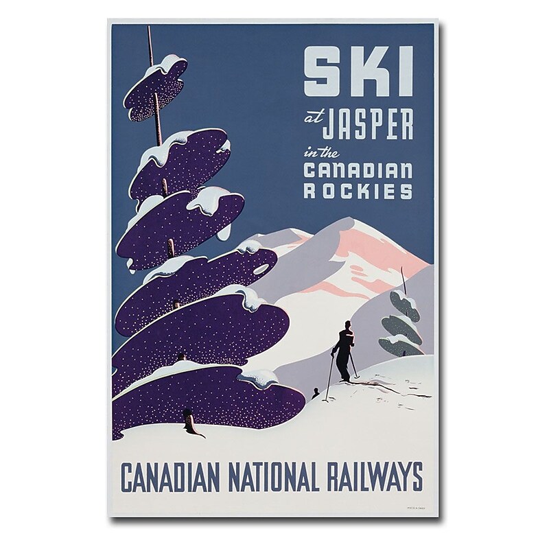 Trademark Fine Art 'Canadian Ski Resort jasper' Canvas Art image 1