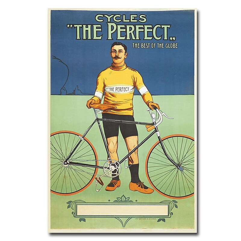 Trademark Fine Art The Perfect Bicycle 1895' Canvas Art 22x32 Inches image 1