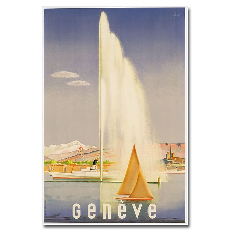 Trademark Fine Art Fehr 'Geneve 1937' Canvas Art image 1