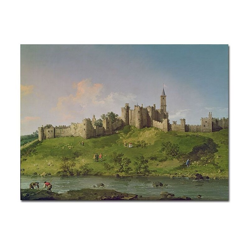 Trademark Fine Art Canatello 'Alnwick Castle' Canvas Art image 1