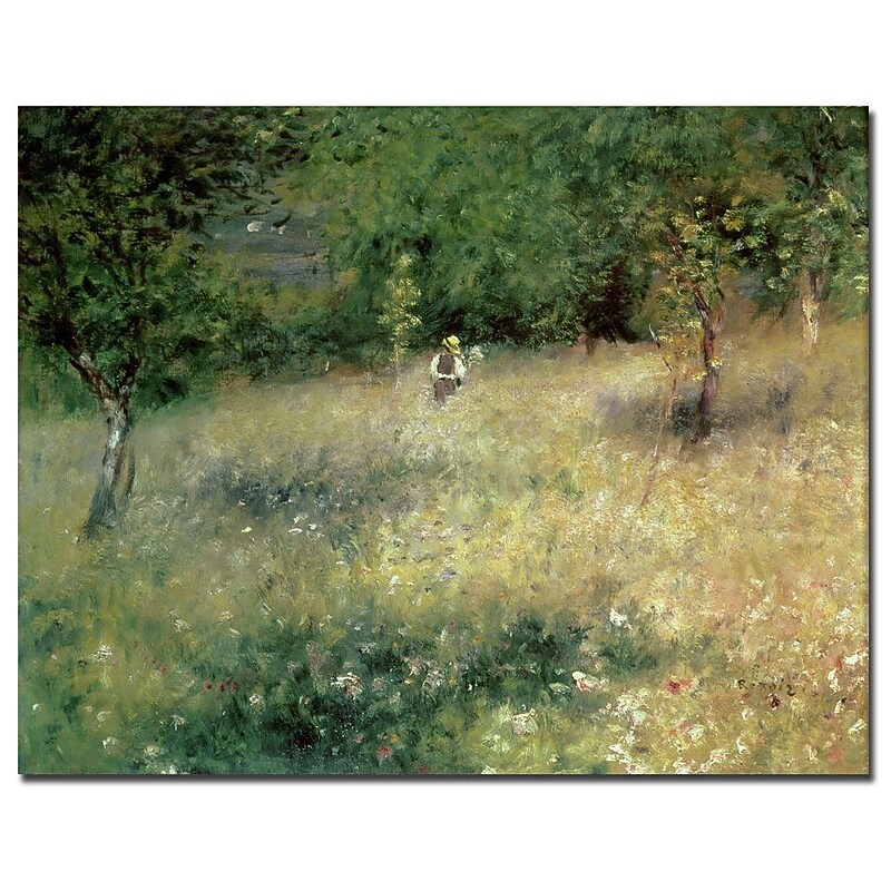Trademark Fine Art Pierre Renoir 'Spring at Chatou 1872-5' Canvas Art 26x32 Inches image 1
