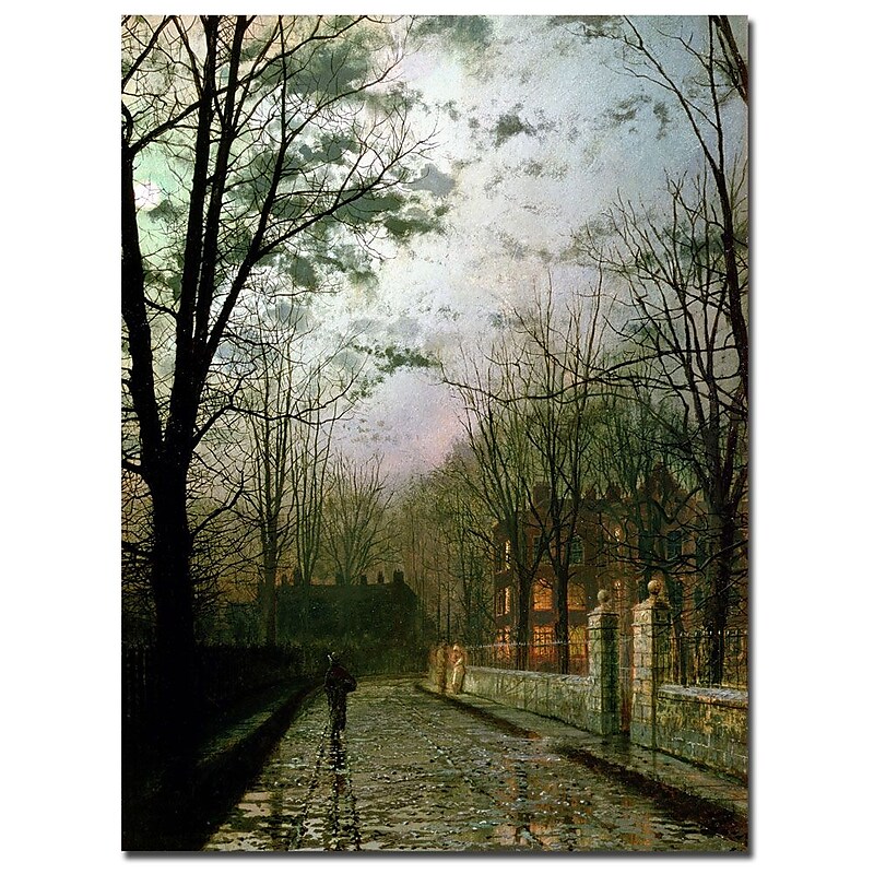 Trademark Fine Art John Atkinson Grimshaw 'After the Shower' Canvas Art 24x32 Inches image 1