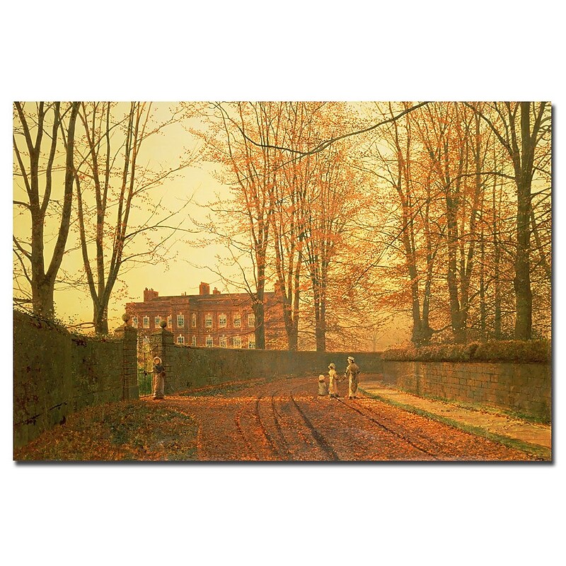 Trademark Fine Art John Grimshaw 'Going to Church 1880' Canvas Art 30x47 Inches image 1