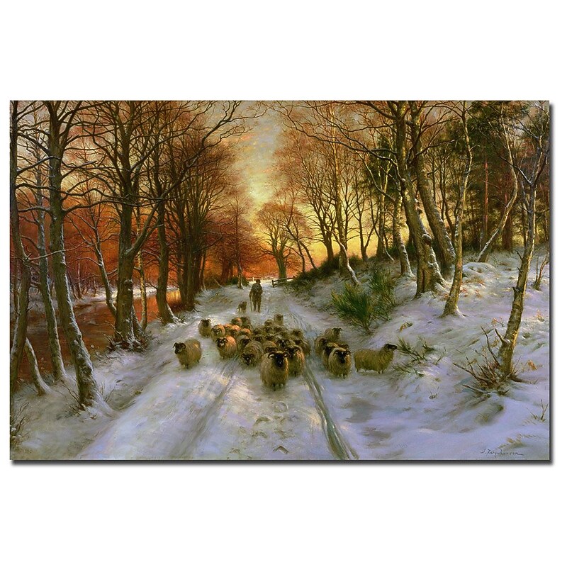Trademark Fine Art Joseph Faruqharson 'Glowing Tints of Evening Hours' Canvas image 1