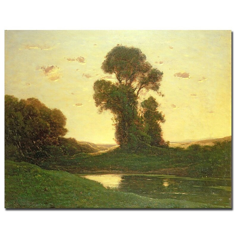 Trademark Fine Art Henri-Joseph Harpignies 'View in the Campagna' Canvas Art image 1