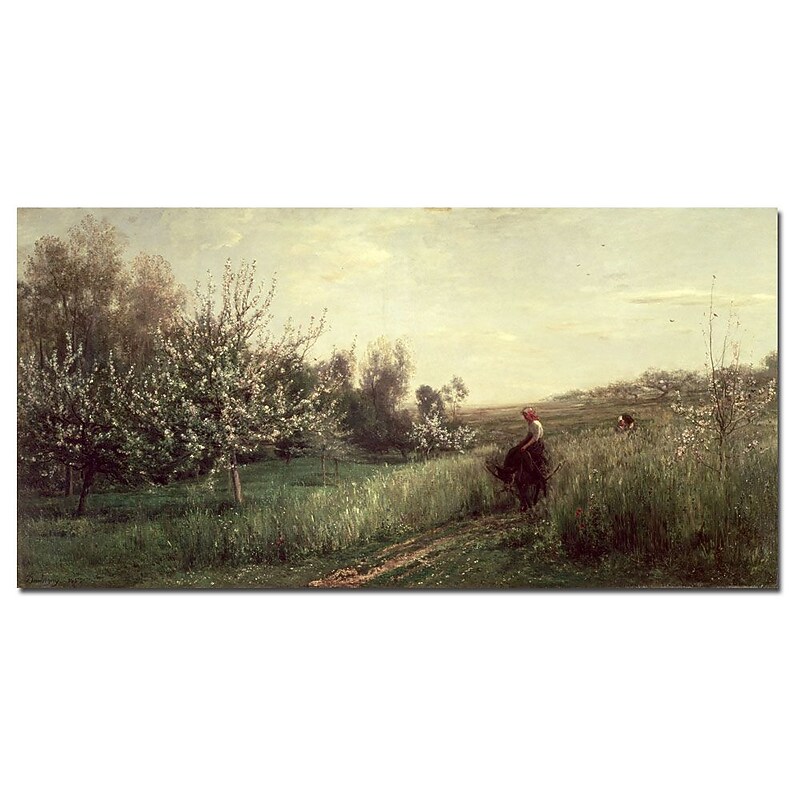 Trademark Fine Art Charles Daubigny 'Spring 1857' Canvas Art image 1