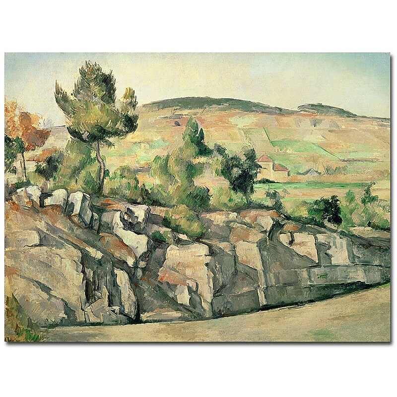 Trademark Fine Art Paul Cezanne 'Hillside in Provence, 1886' Canvas Art 18x24 Inches image 1
