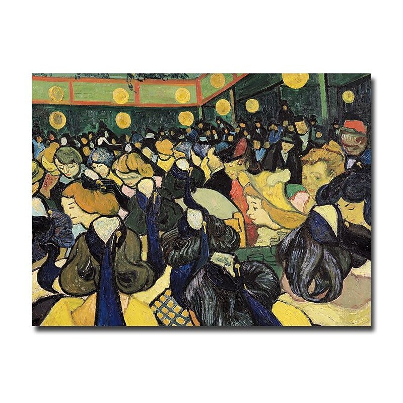 Trademark Fine Art Vincent van Gogh 'The Dance Hall at Arles 1888' Canvas Art image 1